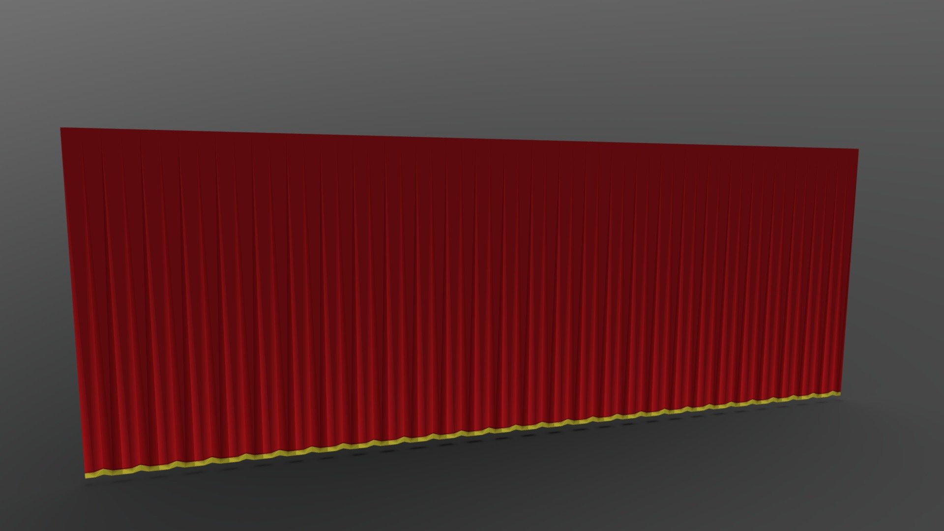 Stage Curtains 3d model