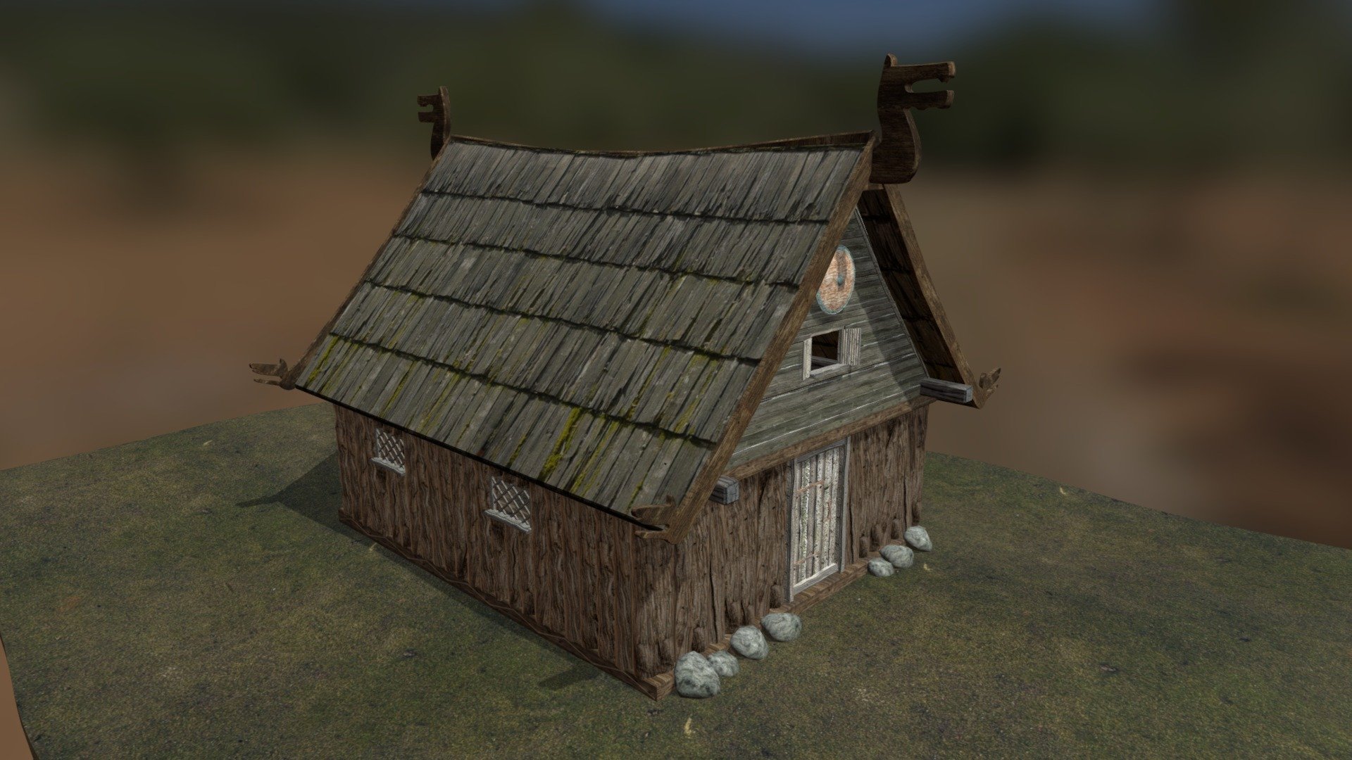 Viking House 3d model