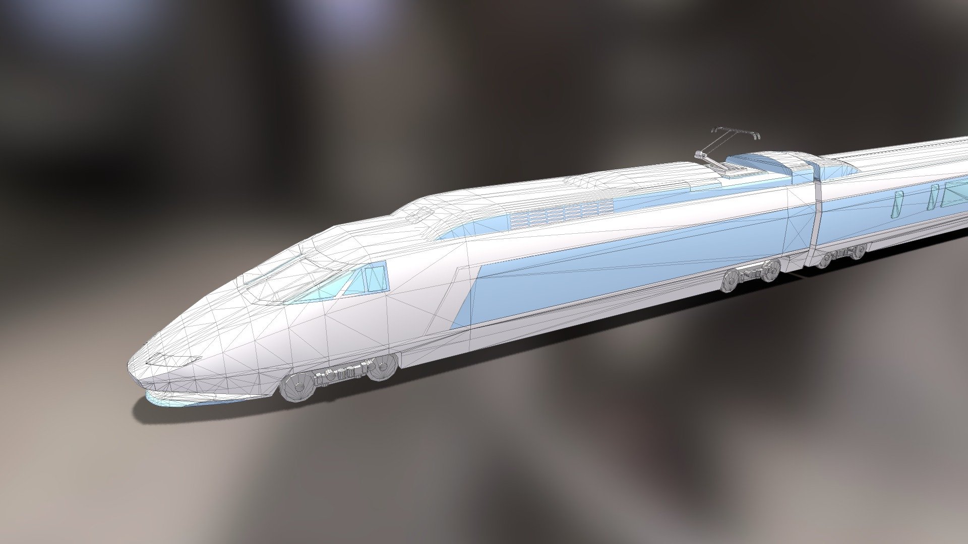 Train ICE 3d model