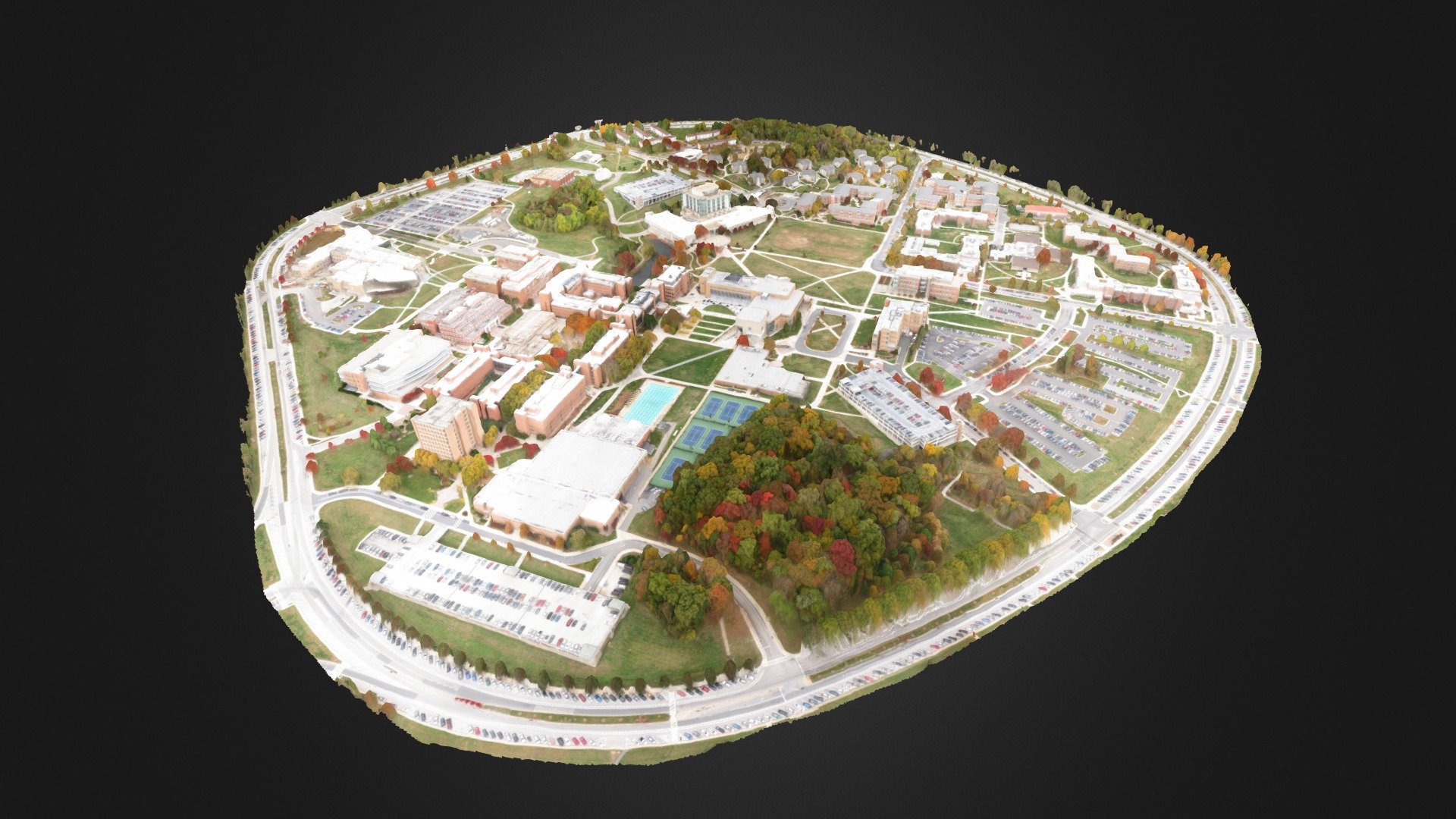 MAIN UMBC Aerial Ecosynth Scan 3d model