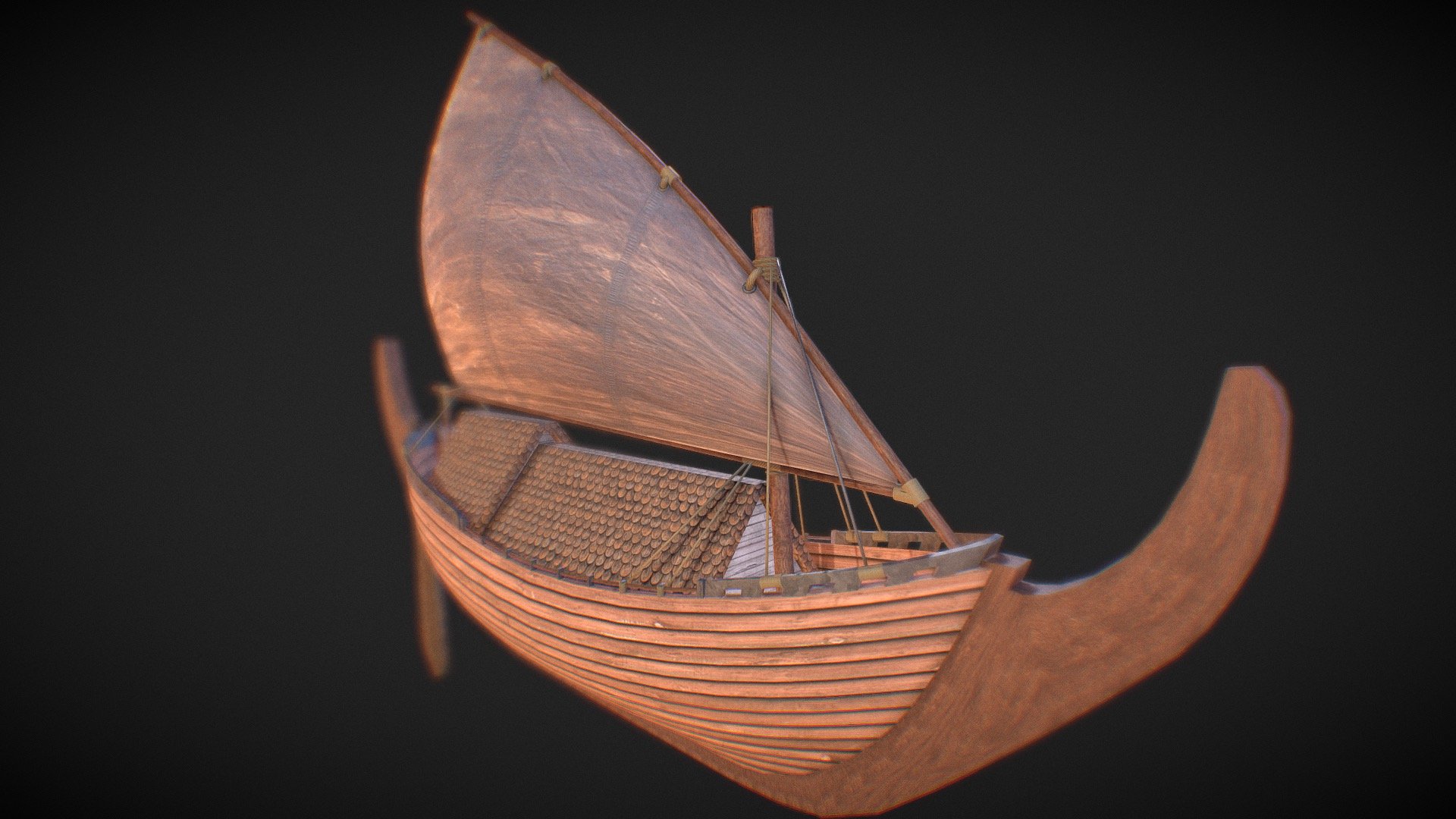 Perahu Golekan Lete 3d model