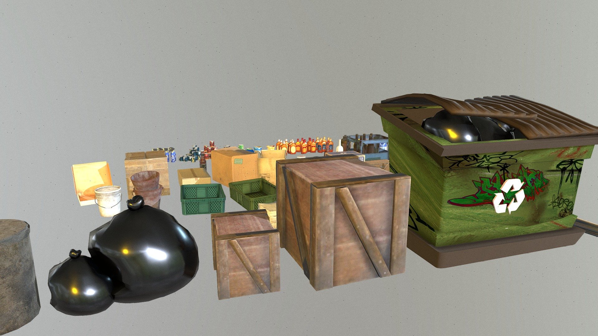 Trash pack 3d model