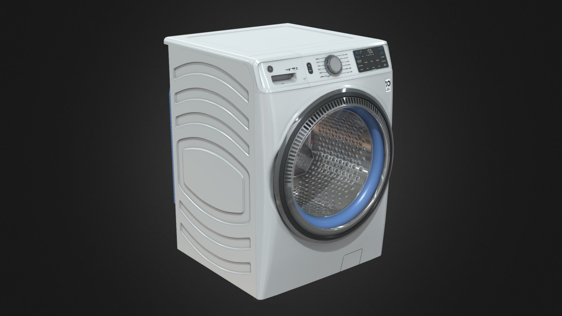 GE Electric Smart Washer PBR 3d model