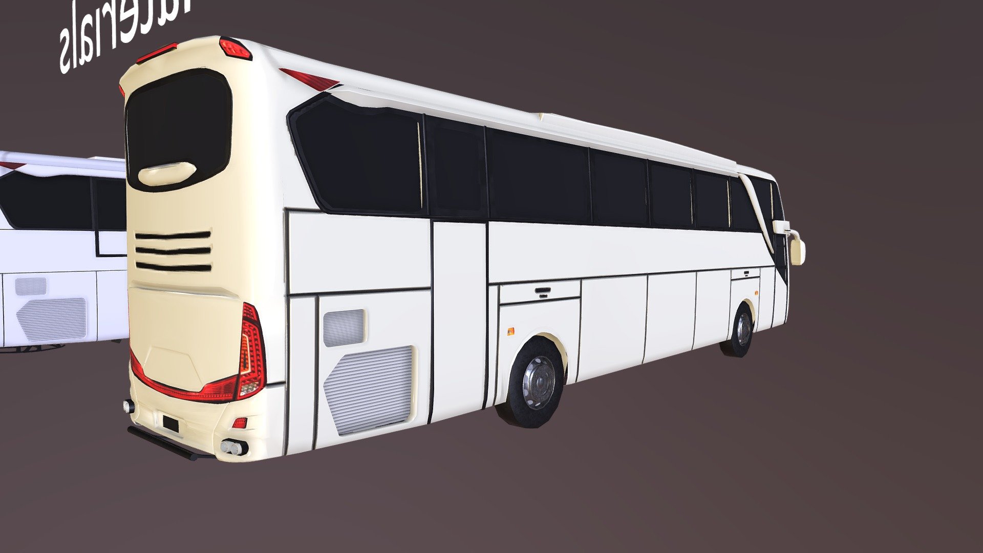 Indonesian Bus S Optimized 3d model