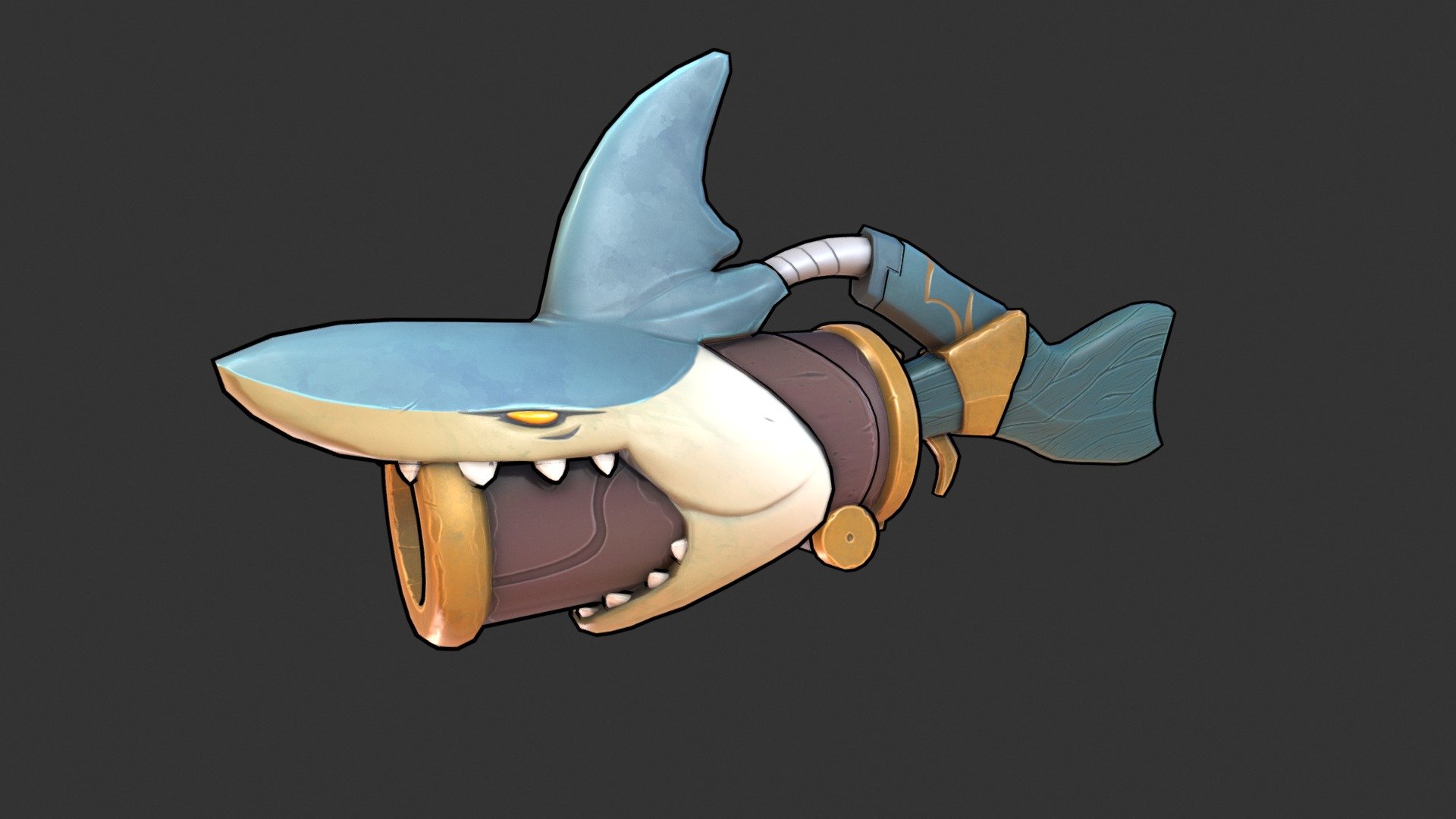 Shark Gun 3d model