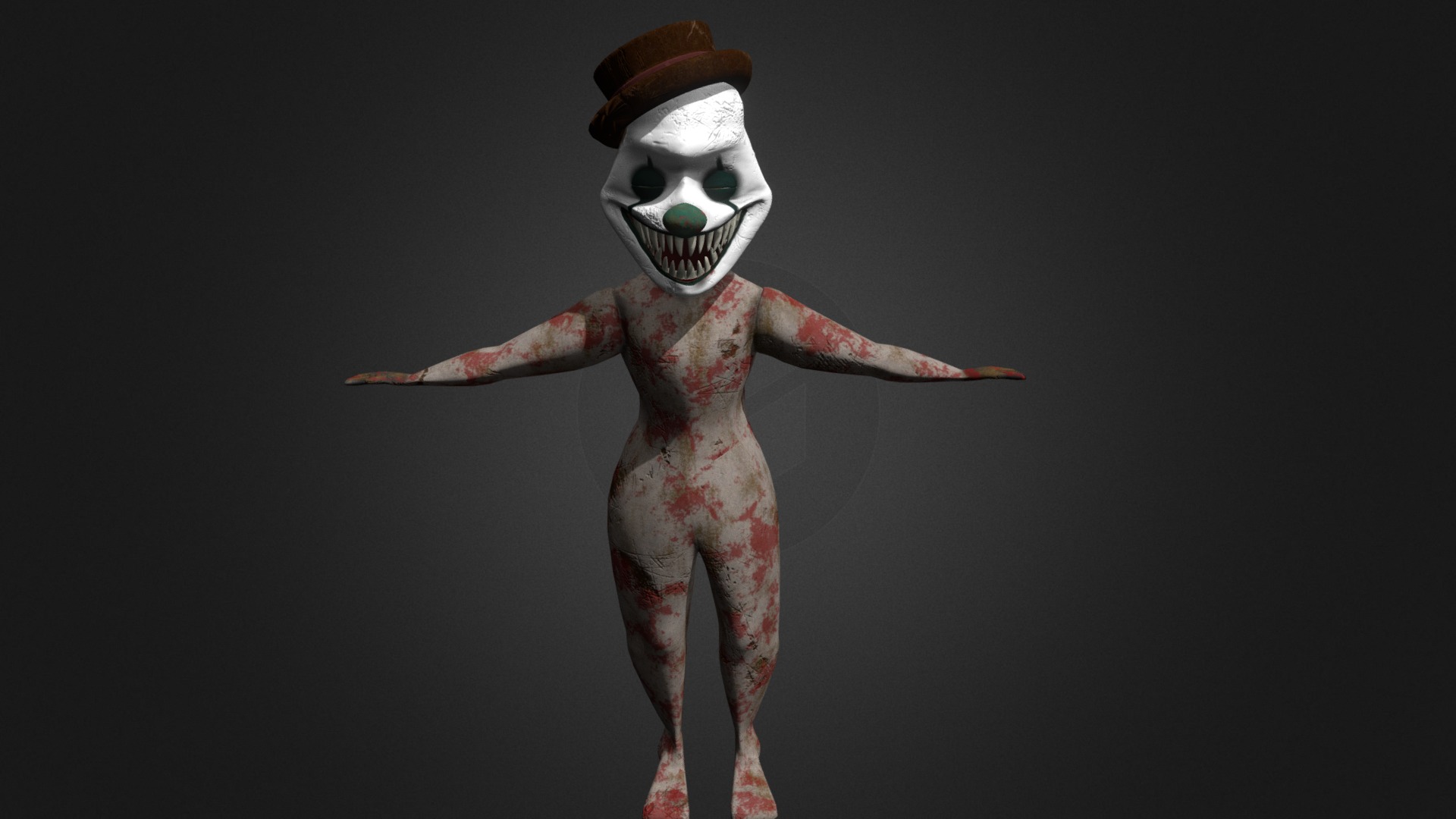 Creepy Clown 3d model