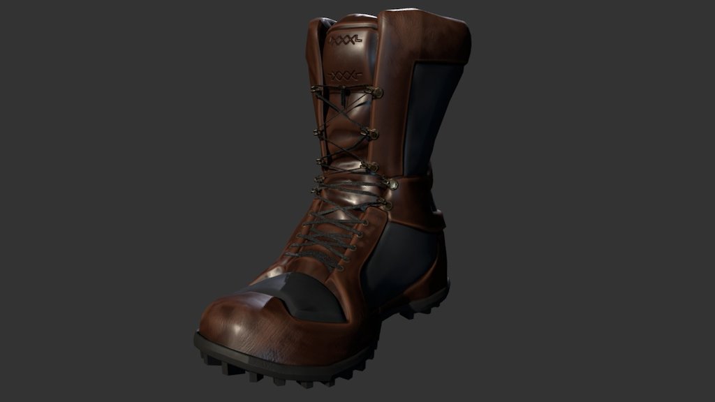 Stylized Boot 3d model