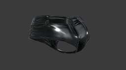 Shiny PVU Leather Female Micro Shorts