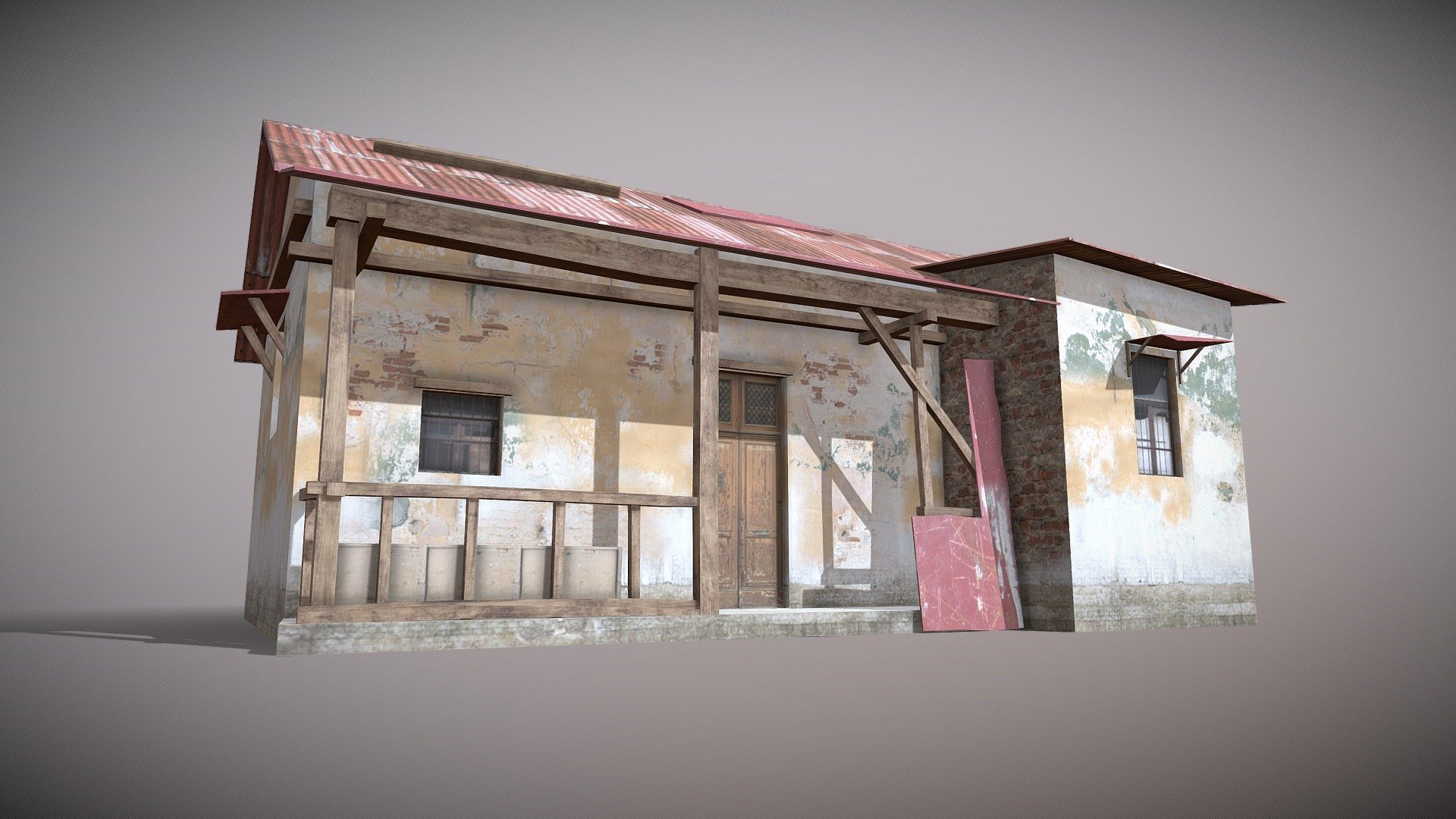 Slum X4 3d model