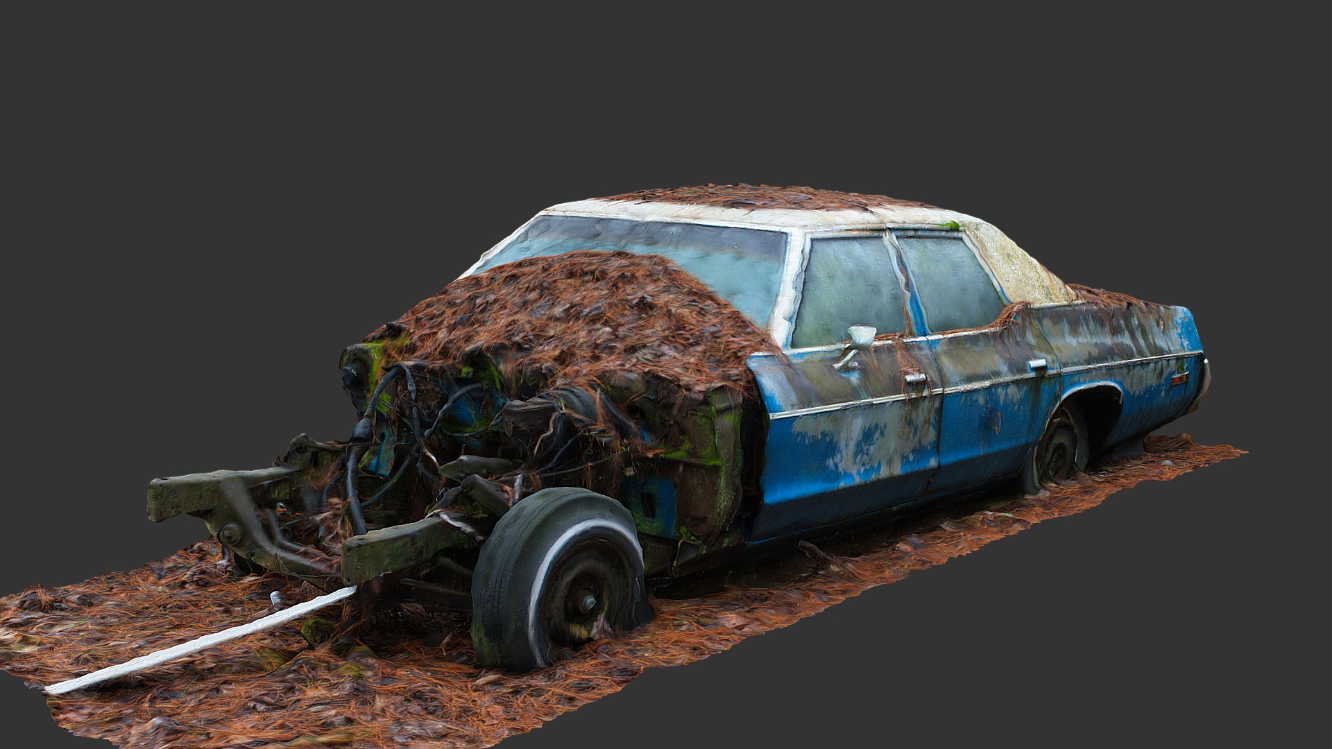 Hoodless Car (Raw Scan) 3d model