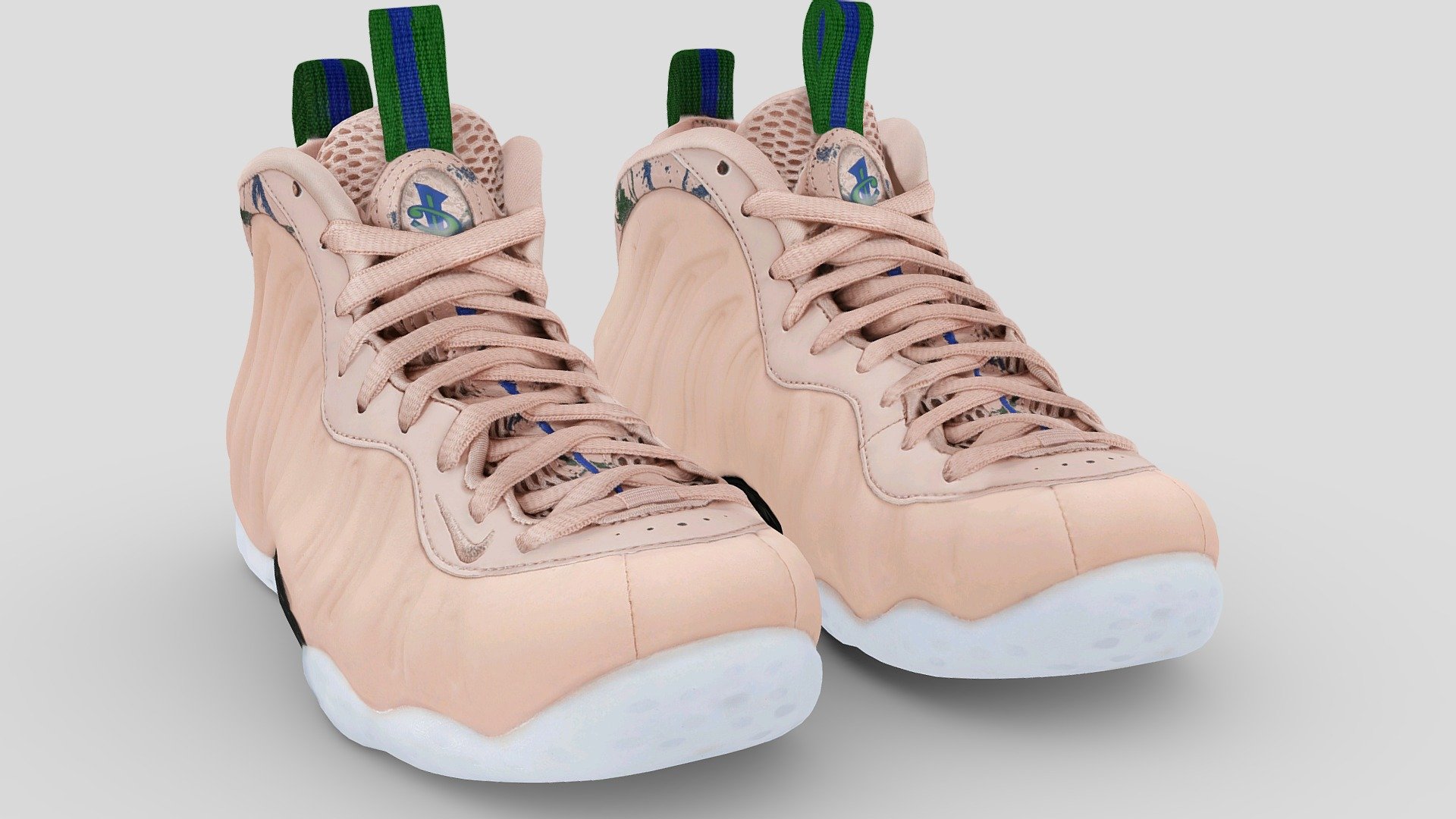 Nike Air Foamposite One Particle Beige 3d model