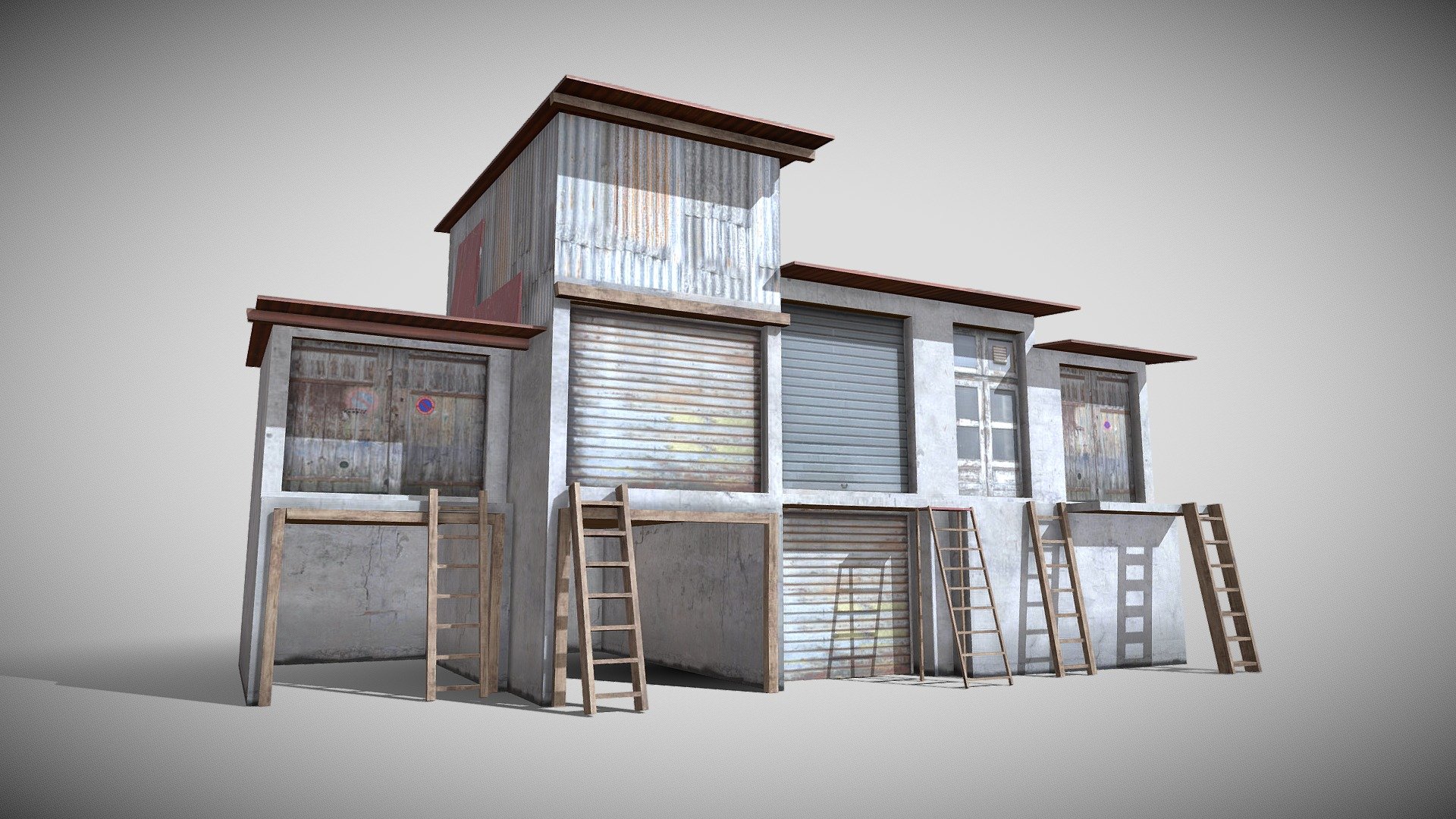 Slum X12 3d model