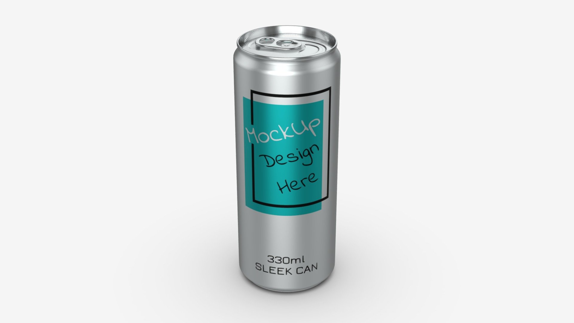 Sleek beverage can 330 ml 11.15 oz 3d model