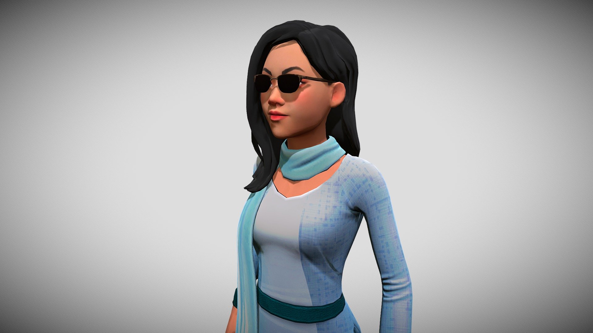 Pakistan Girl 3d model