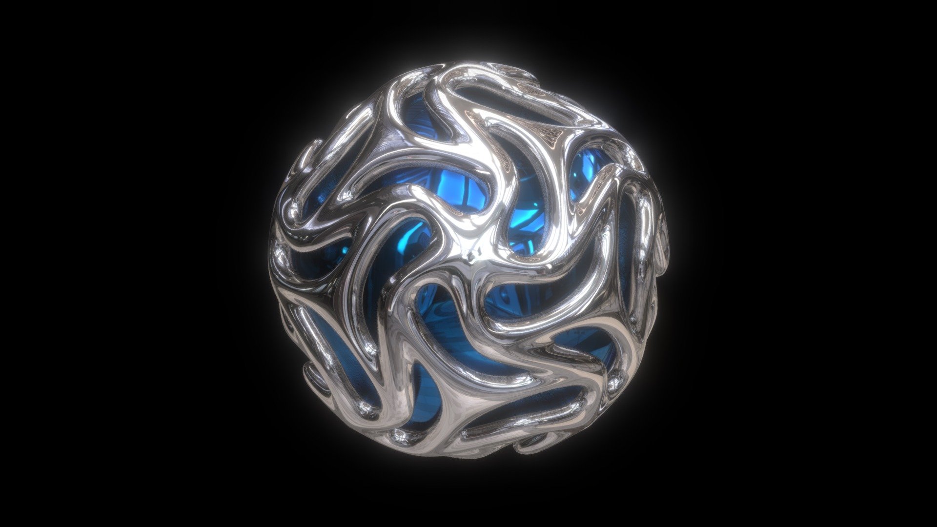 Organic Dodecahedral Star Sphere 3d model