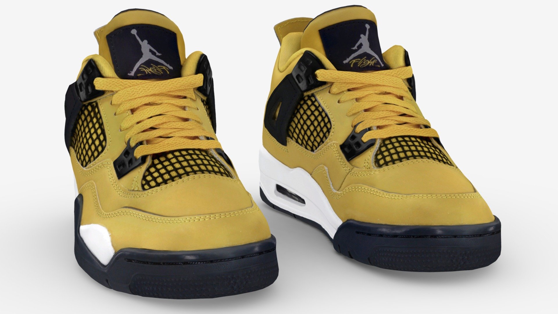 Nike Air Jordan 4 Retro Tour Yellow 3d model