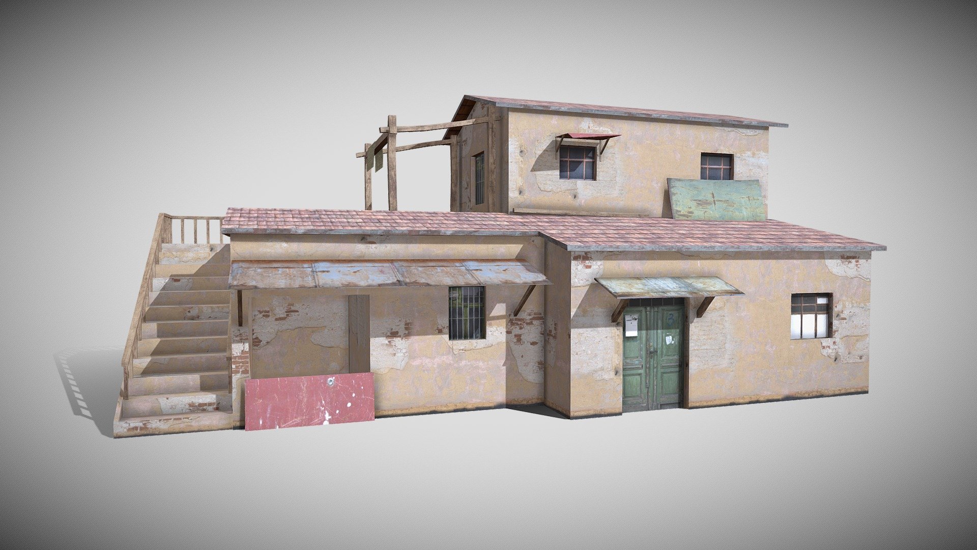 Slum X11 3d model