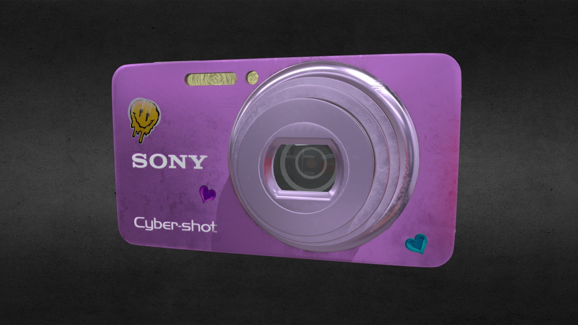 Pink Cybershot 3d model