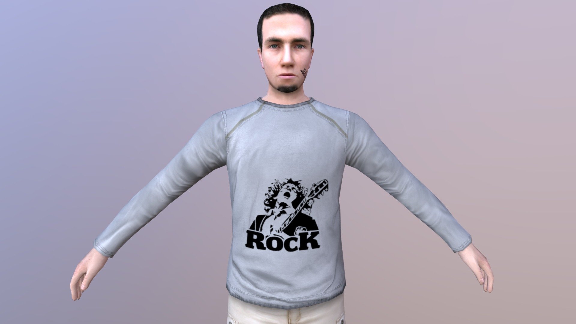 MAN 10 -WITH 250 ANIMATIONS 3d model