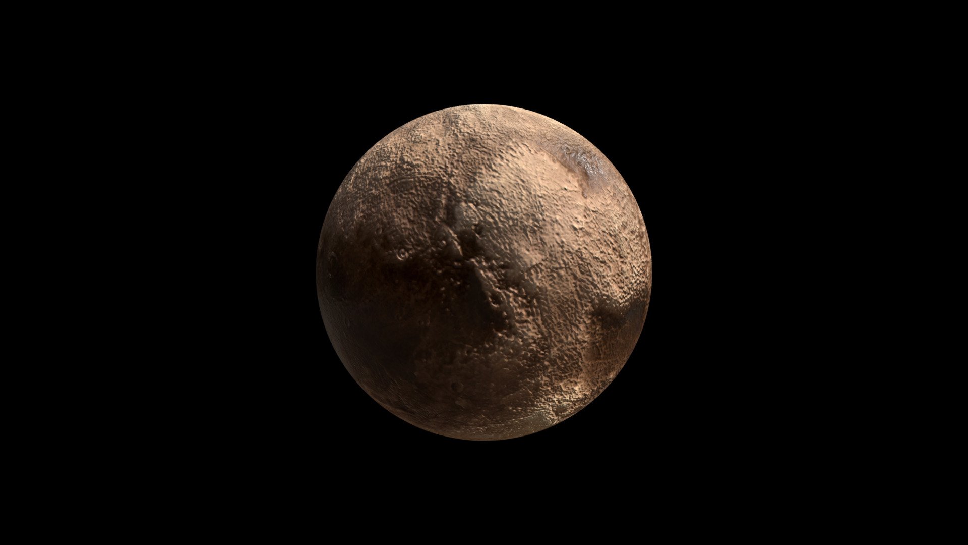 Pluto 3d model