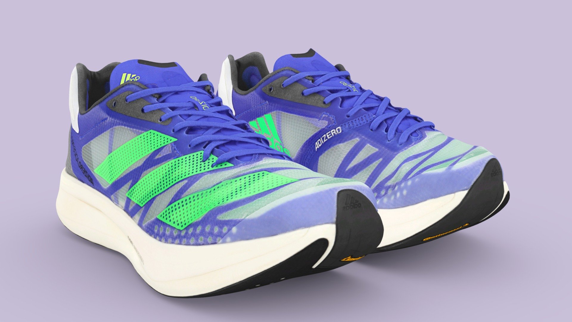 Adidas Adizero Adios Pro 2 running sneaker 3d model