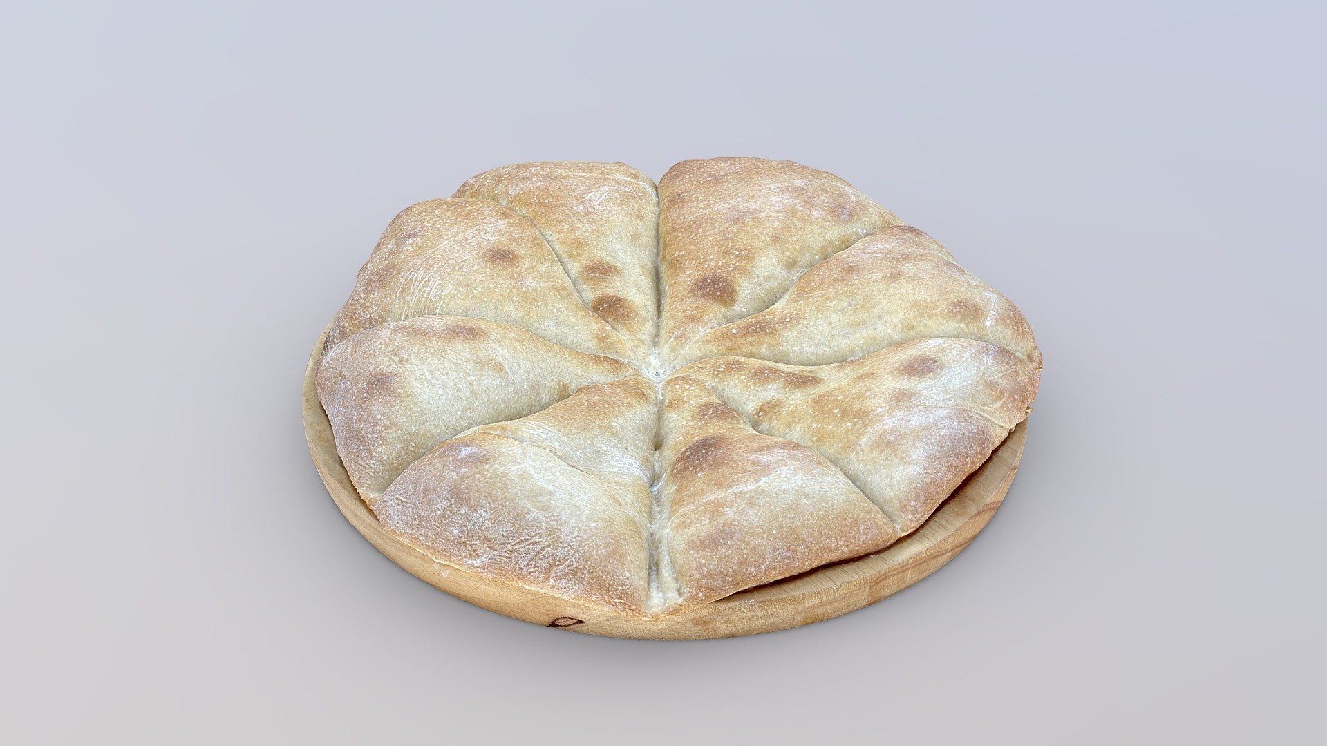 Panis Quadratus: Ancient Bread of Pompeii 3d model