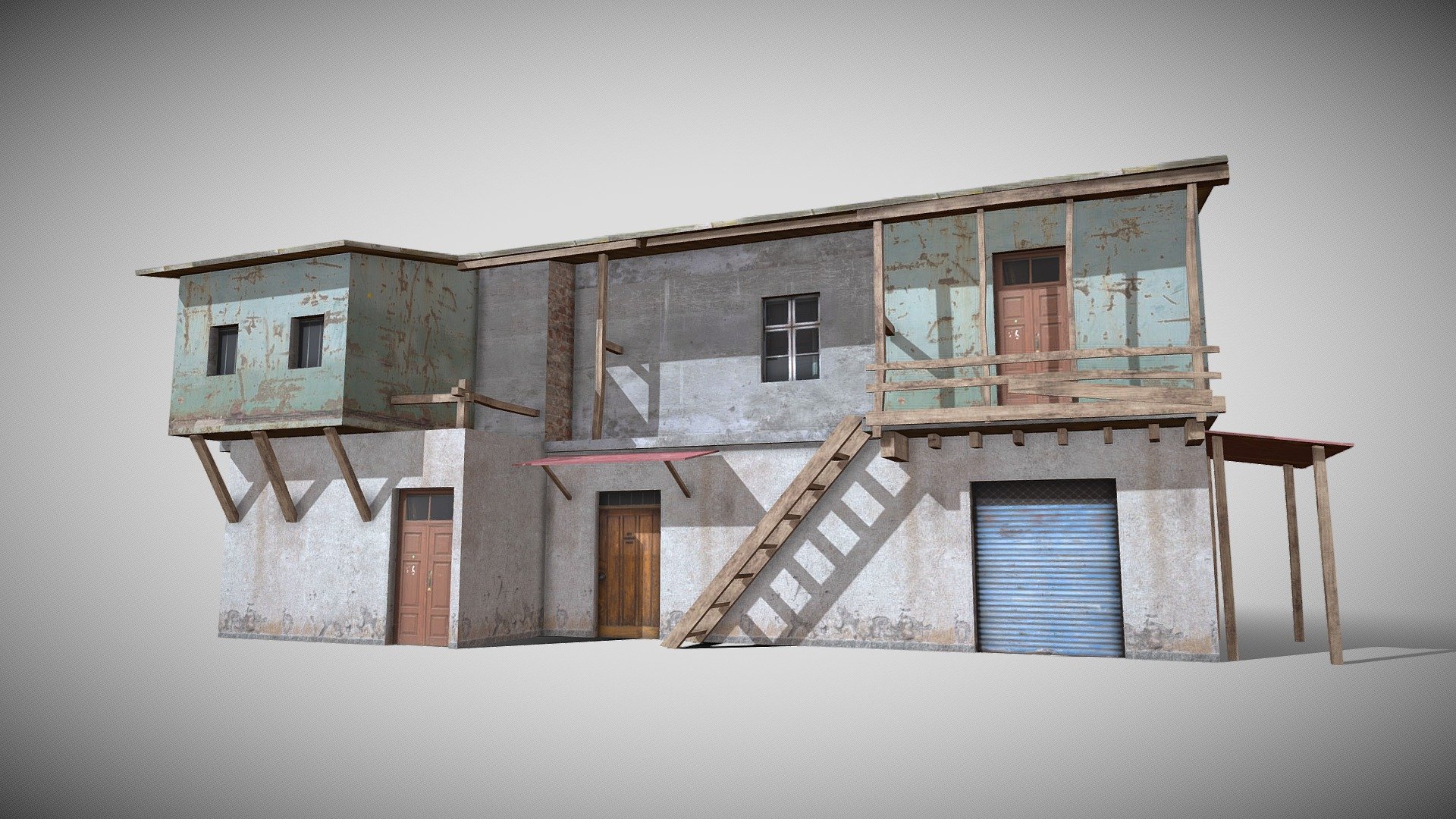 Slum X10 3d model