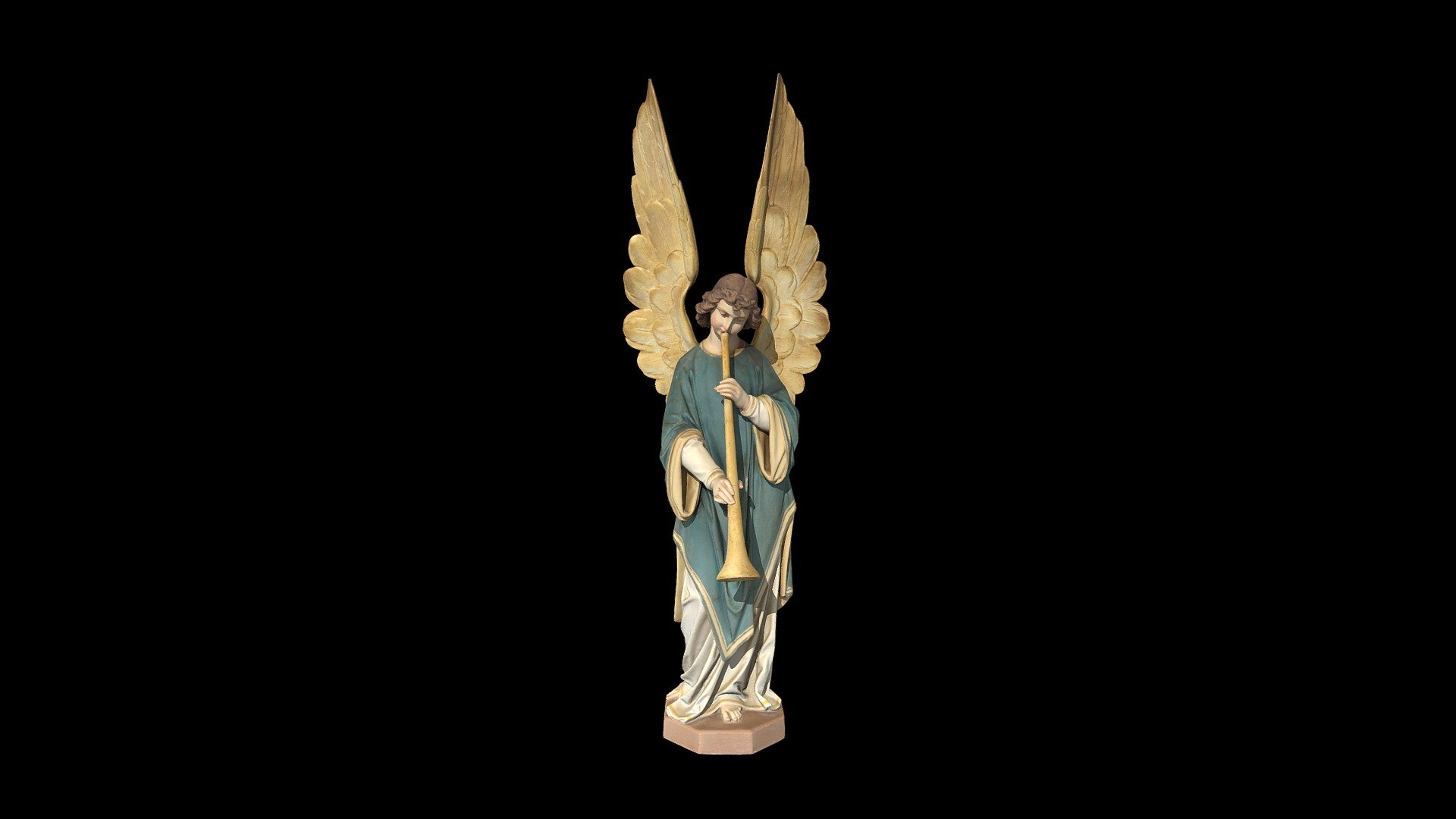 Angel Statue from Old La Crosse Cathedral 3d model