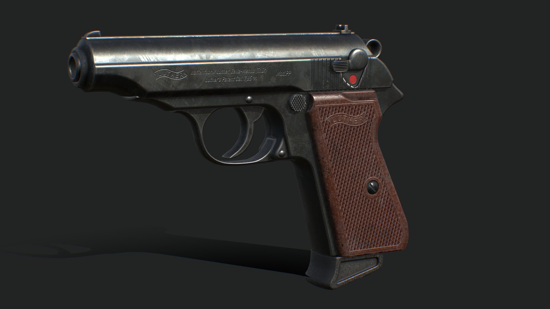 Walther PP (Luther PP) 3d model