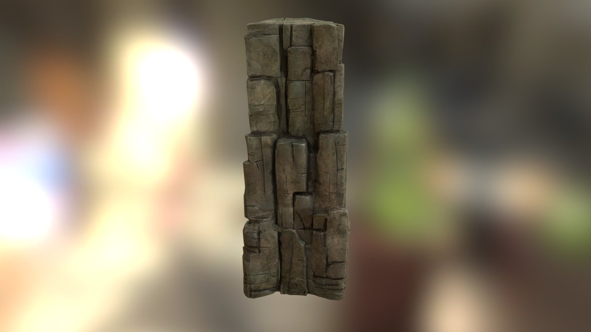 Rock_Wall_Tall 3d model