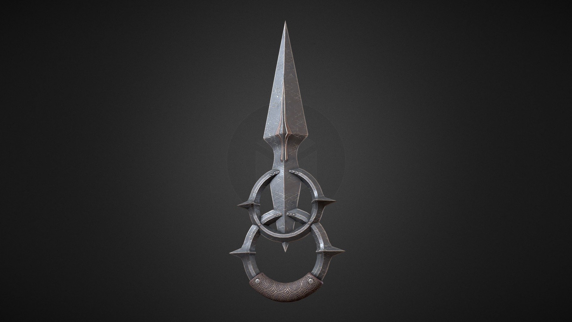 Fantasy Throwing Knife 2 3d model