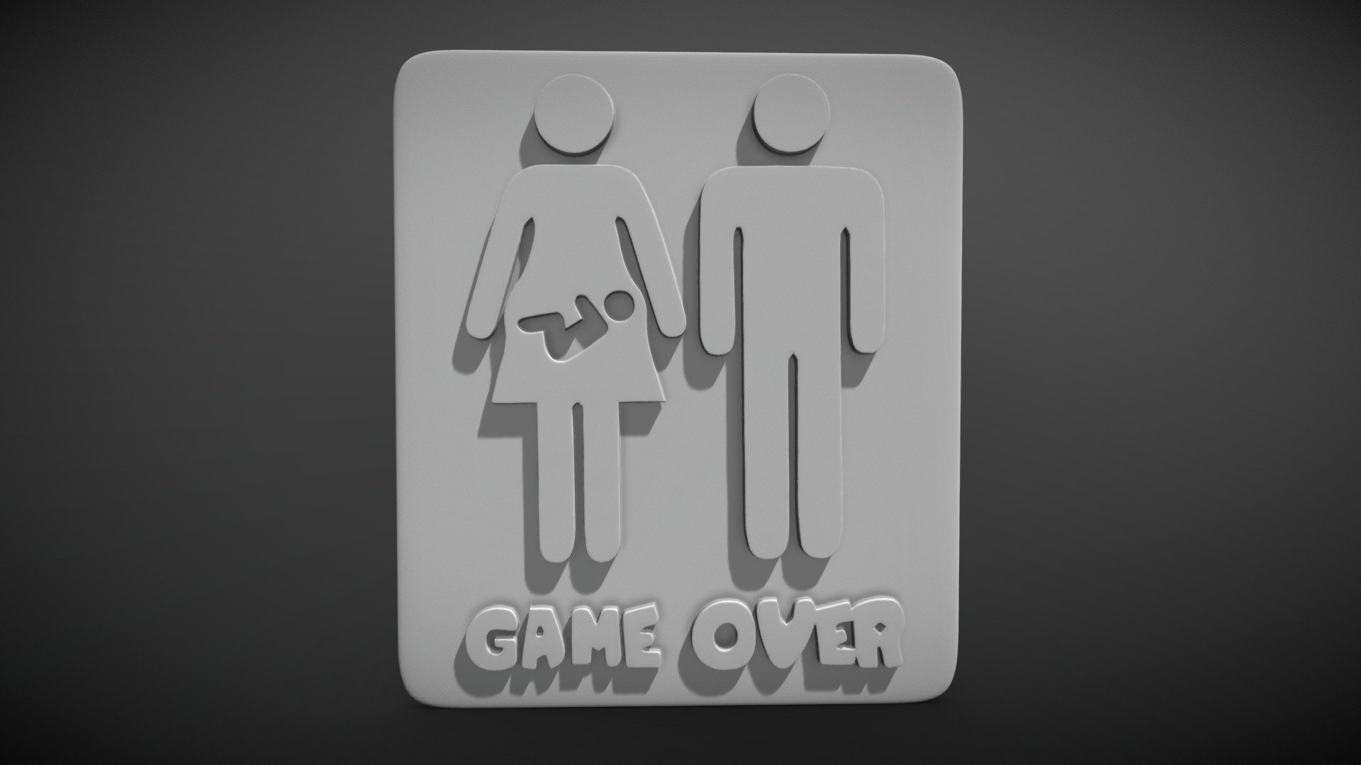 Game Over 3d model