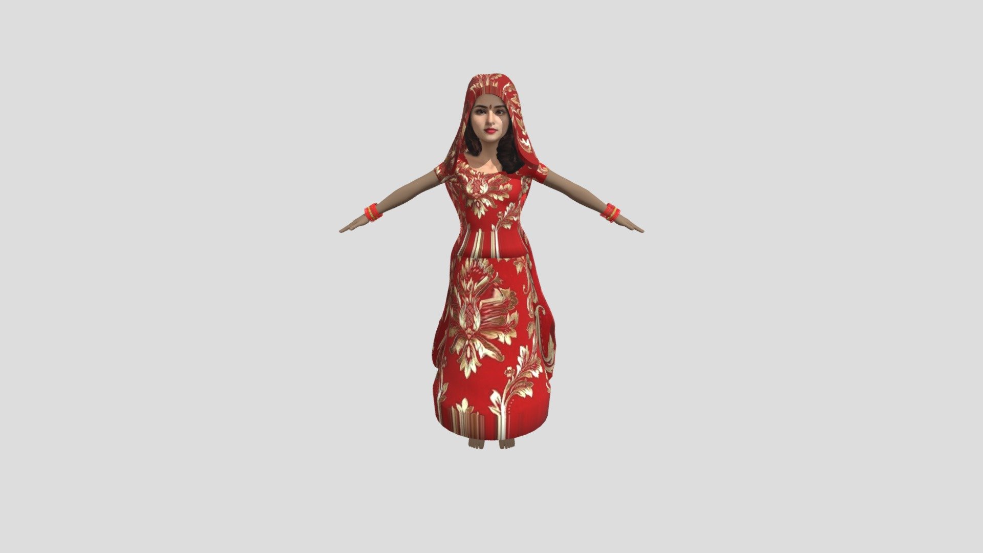 indiyan wife 3d model