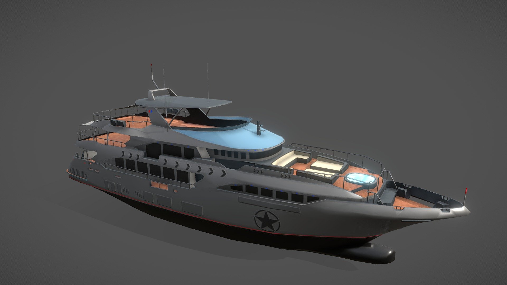 Yacht 3d model