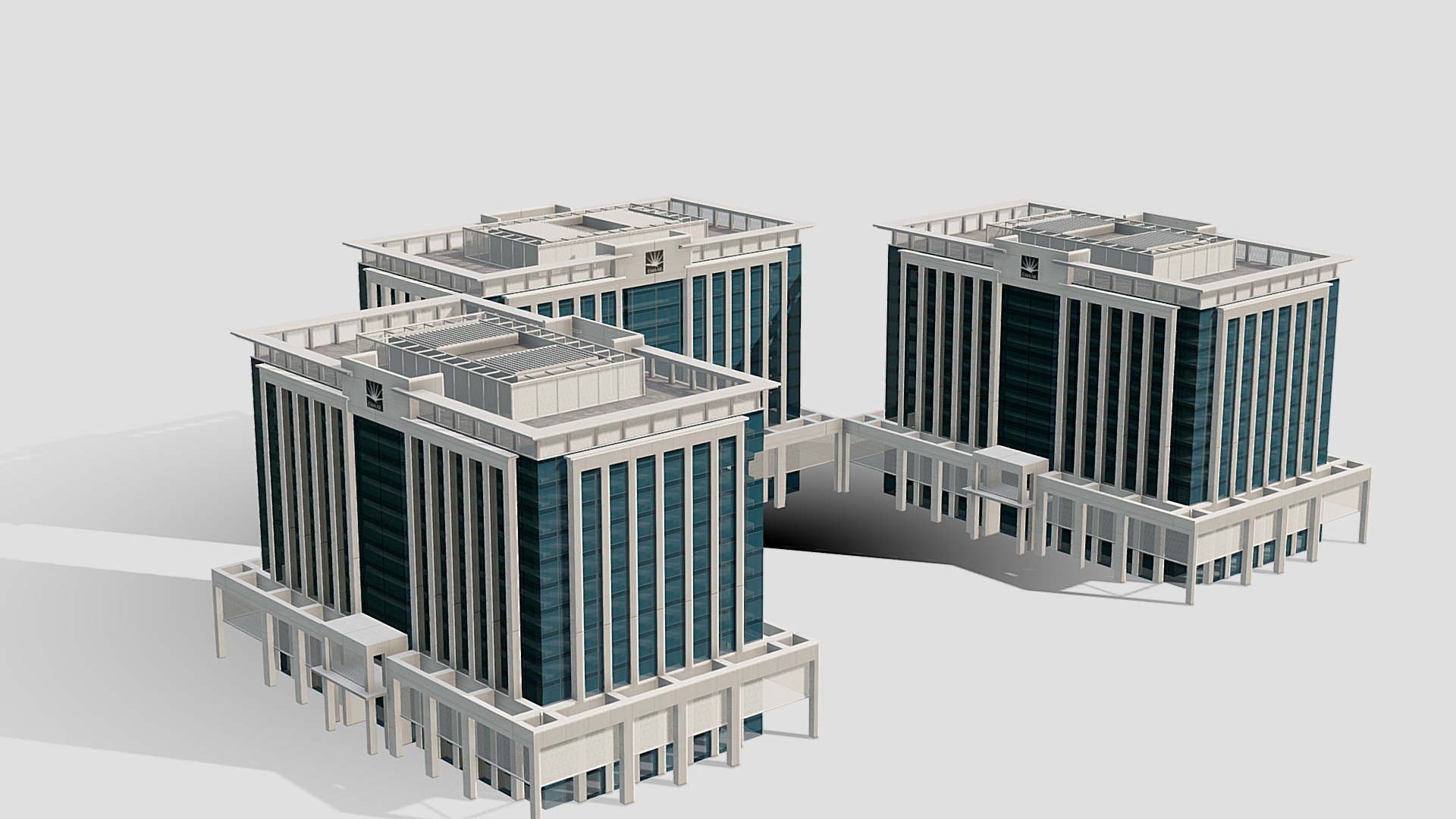 Emaar Square Buildings 3d model