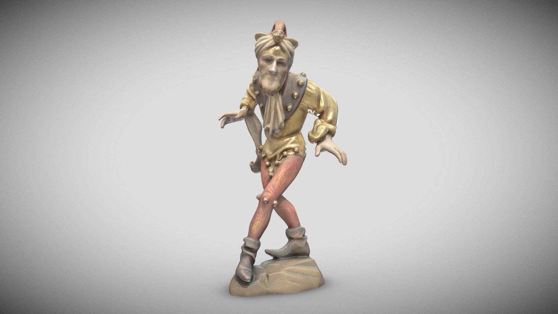 Wood figurine 3d model