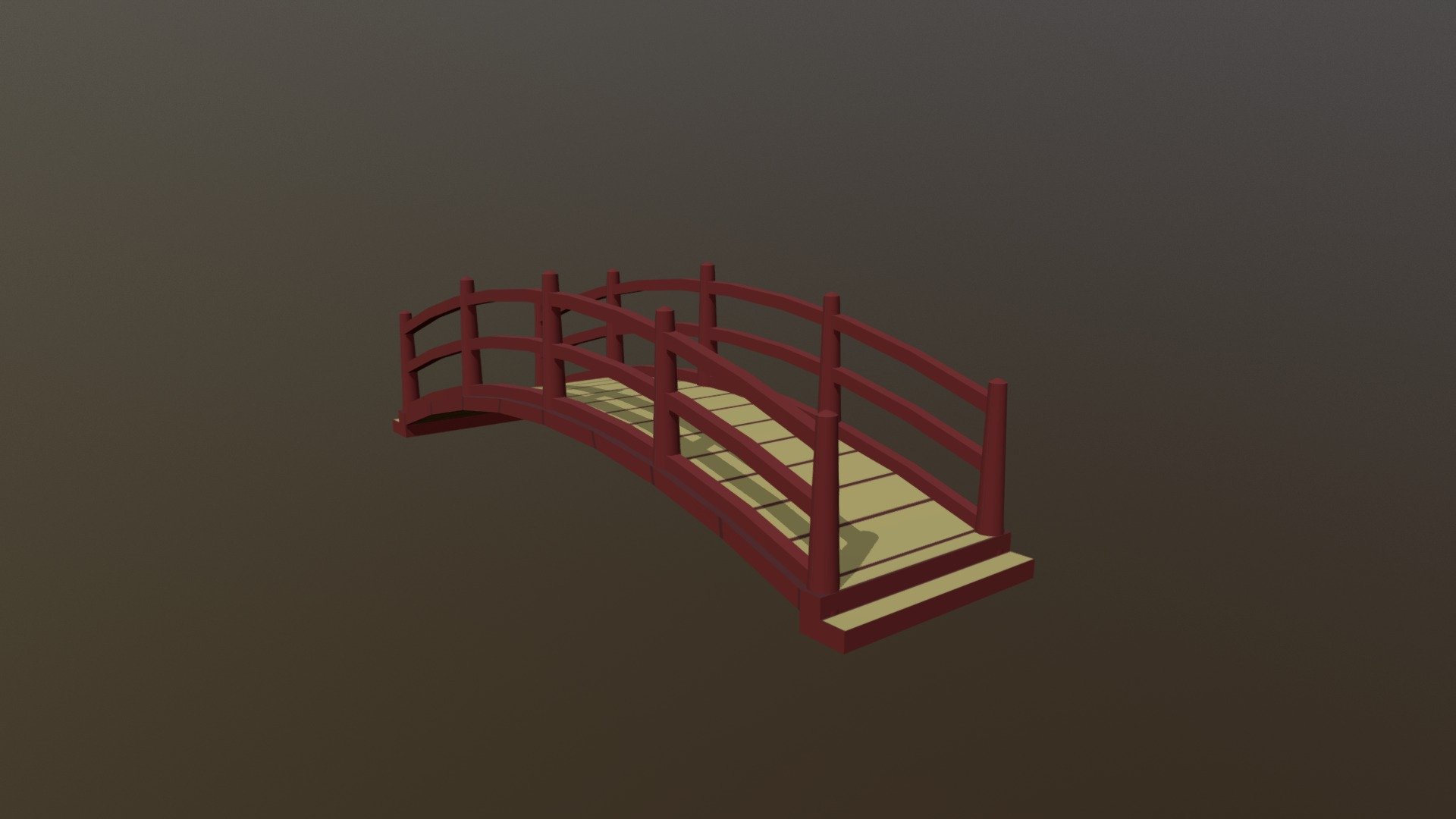 Japanese Bridge 3d model