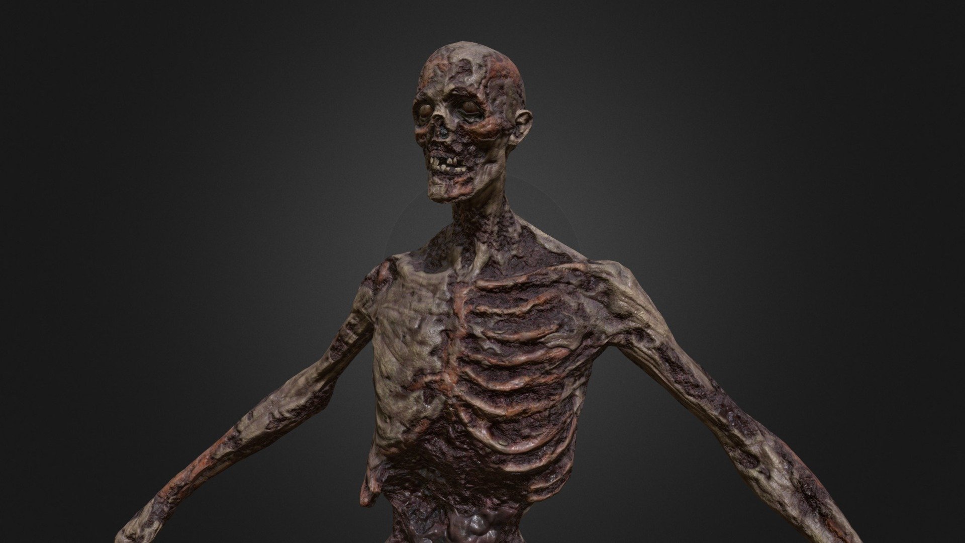 Decayed Zombie A 3d model