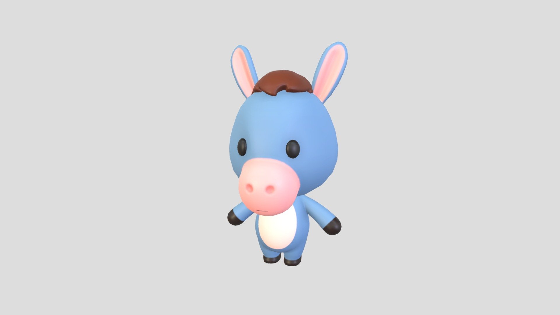 Character044 Donkey 3d model