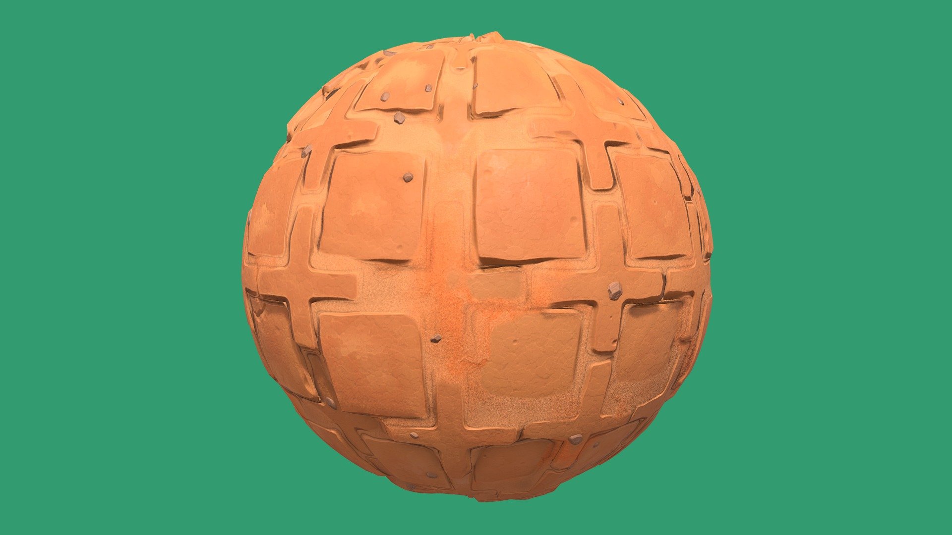 Stylized Desert Tiles Material 02 3d model