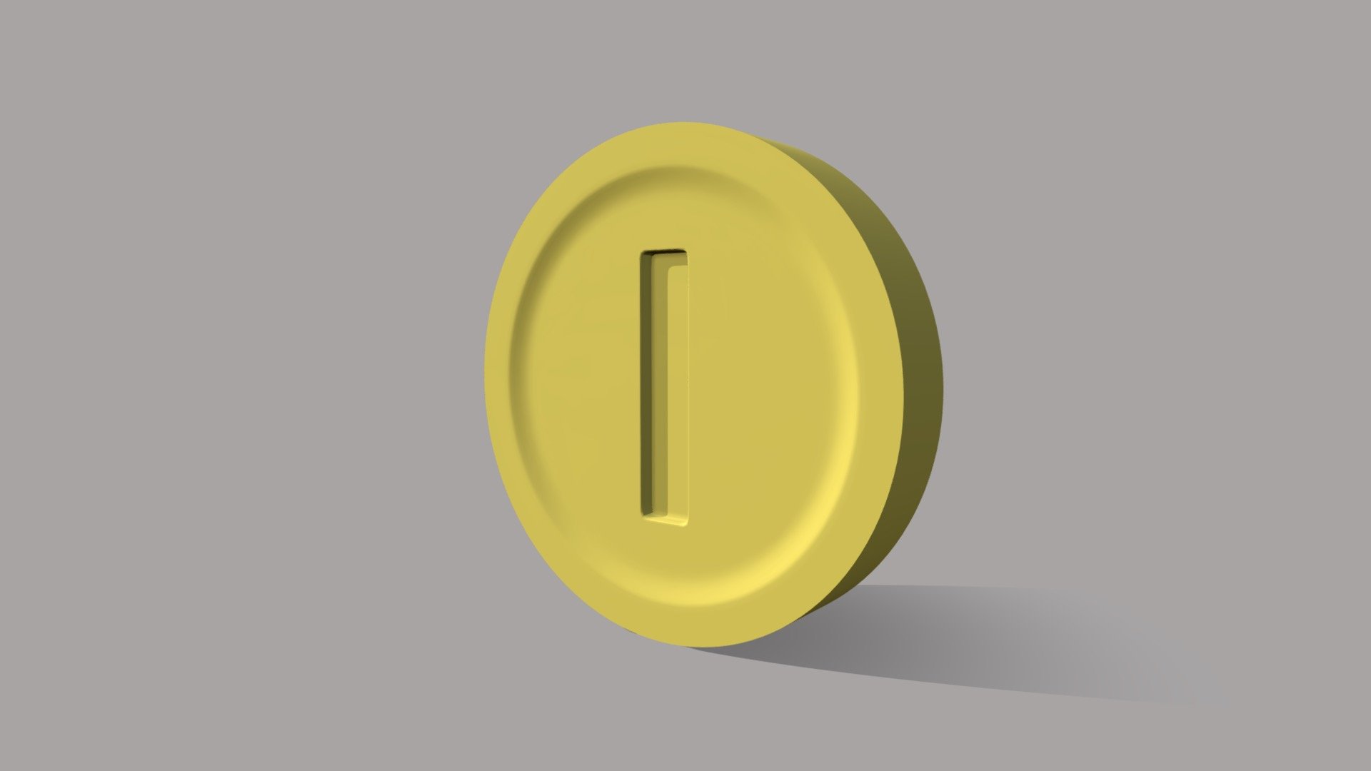 Mario Coin 3d model