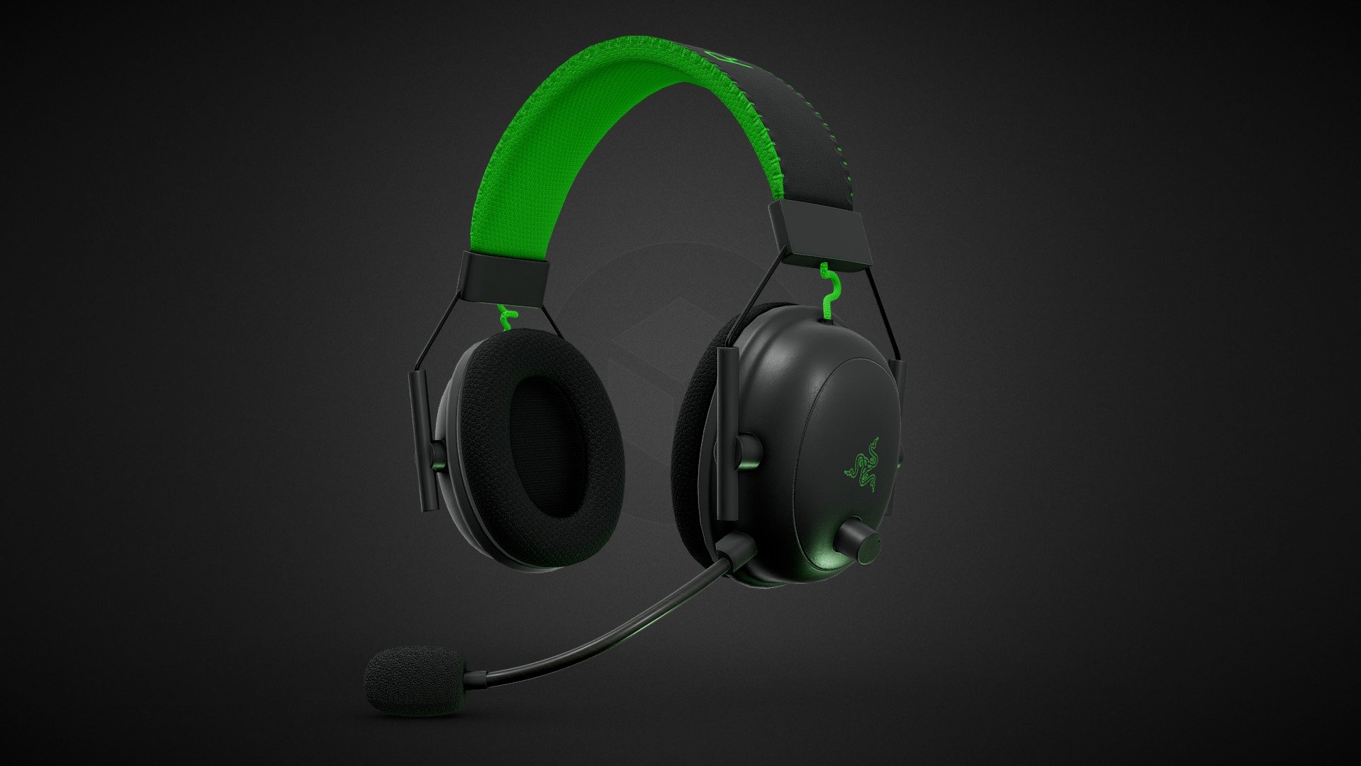 Razer Blackshark Headset 3d model