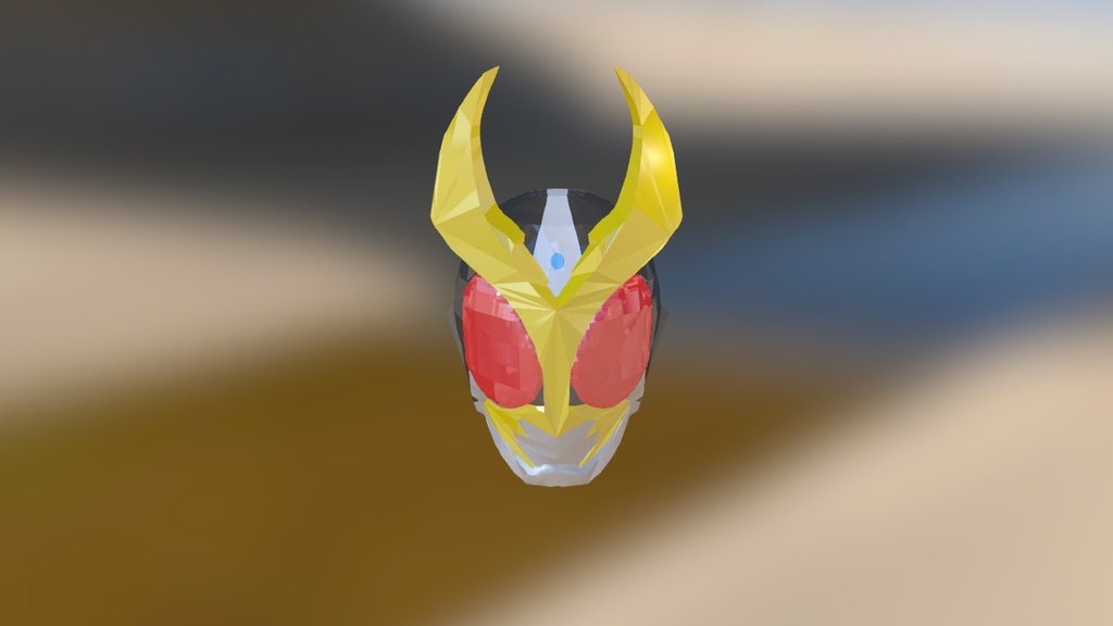 Kamen Rider Agito Mask 3d model