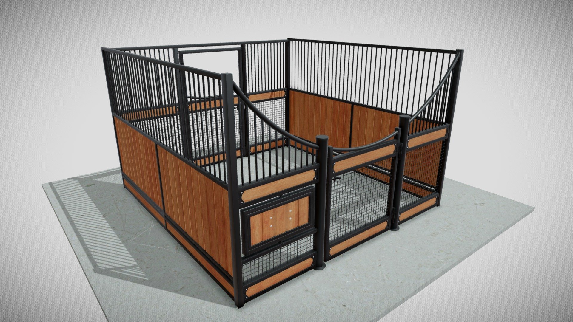 Horse stall 3d model