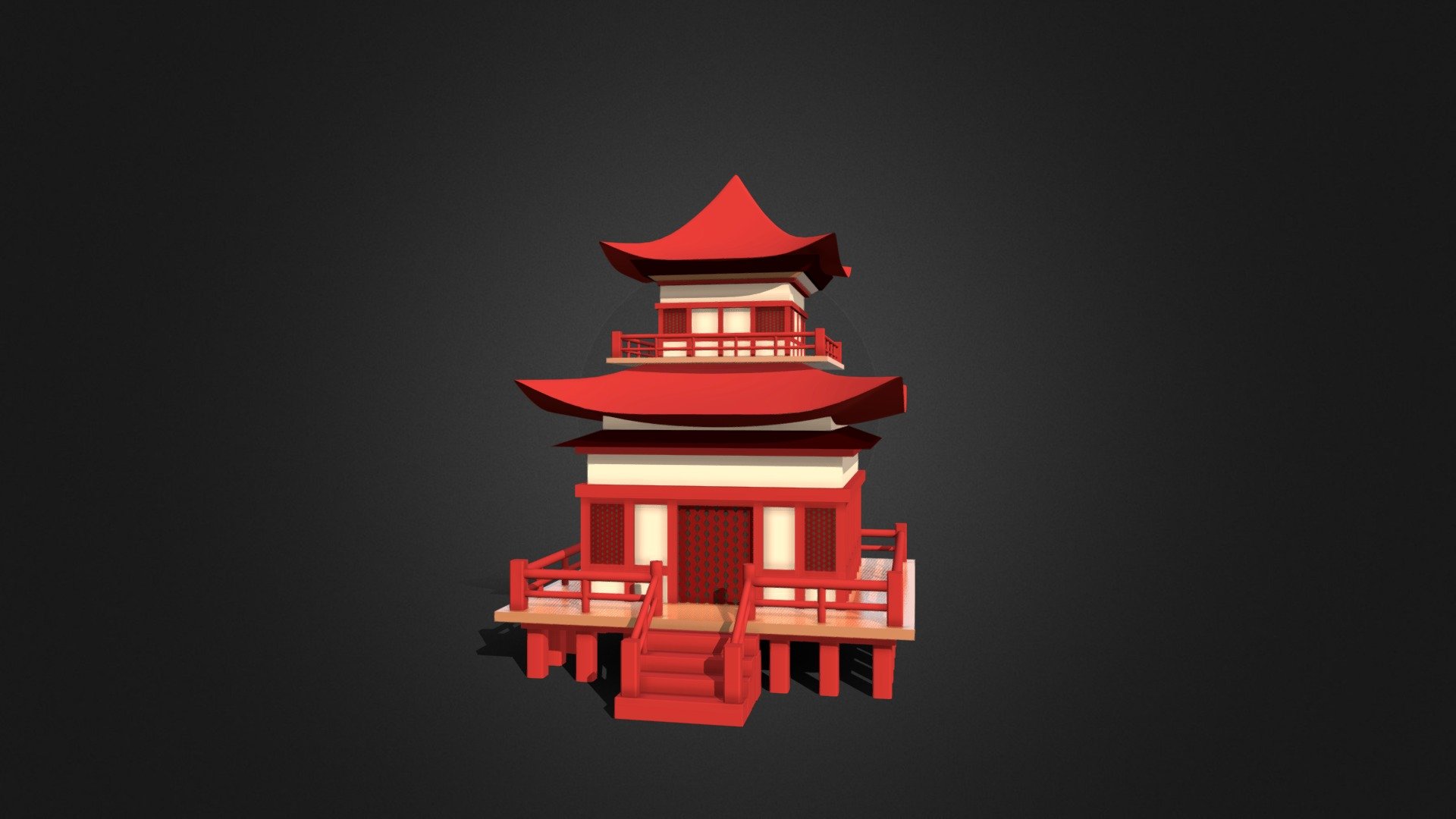 Japanese Temple 3d model