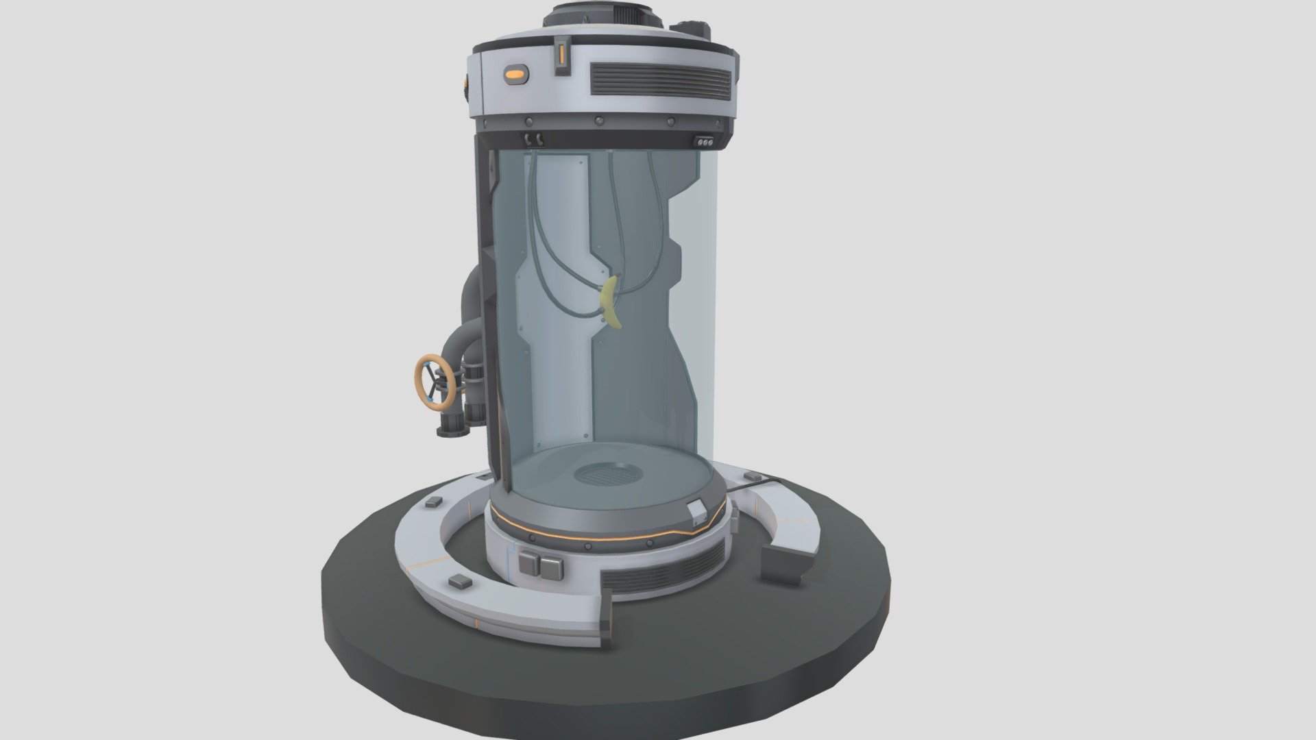 XYZ_HW Details Sci-Fi Capsule 3d model