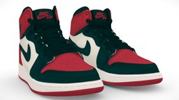 Nike Air Jordan 1 mid Bred Toe