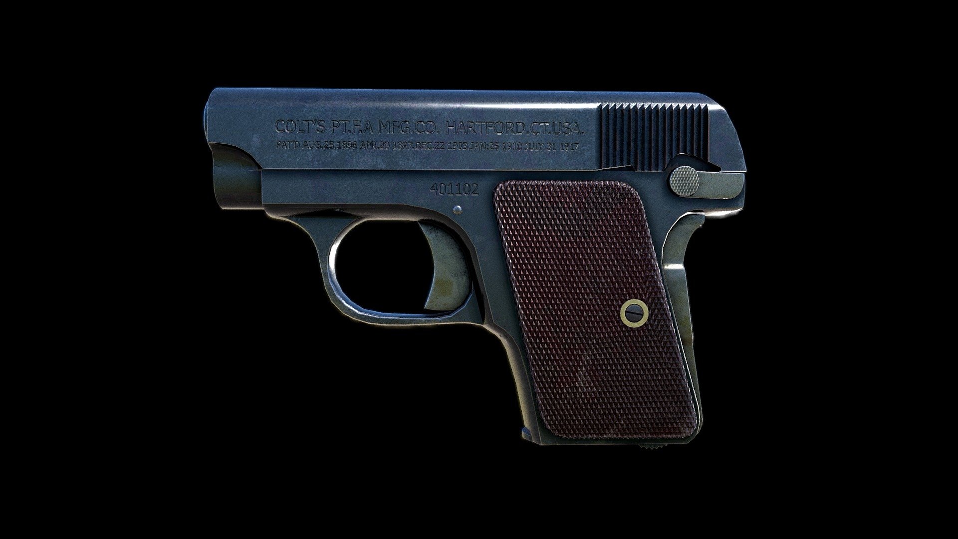 Colt 1908 Vest Pocket 3d model