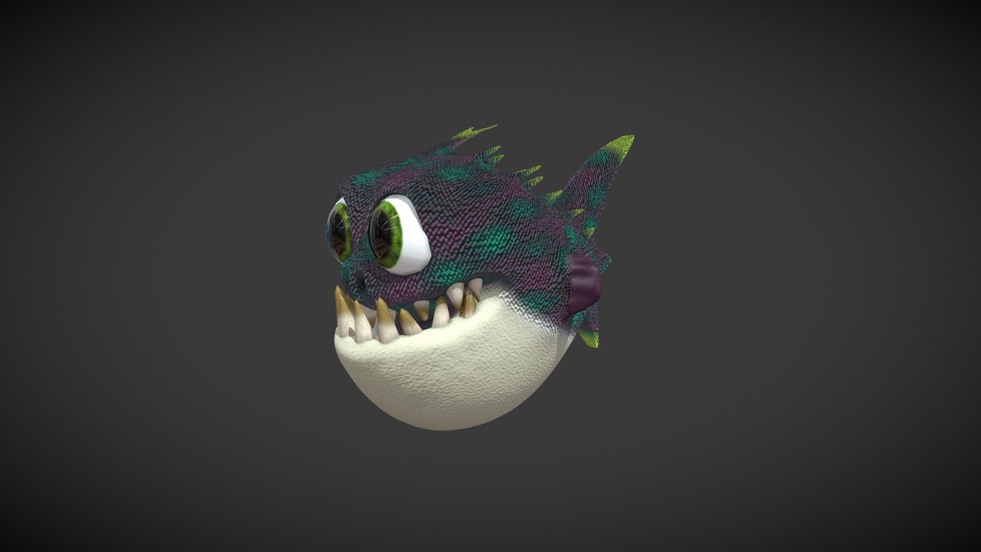 Happy Piranha 3d model