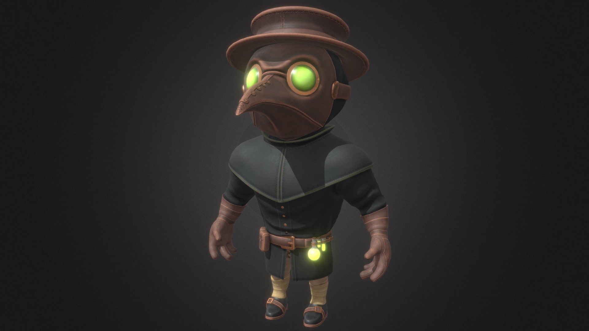 Plague Doctor 3d model